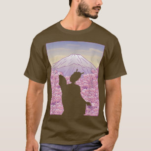 Camiseta Geisha Japan Art Mountain Girl Japanese Culture Sa