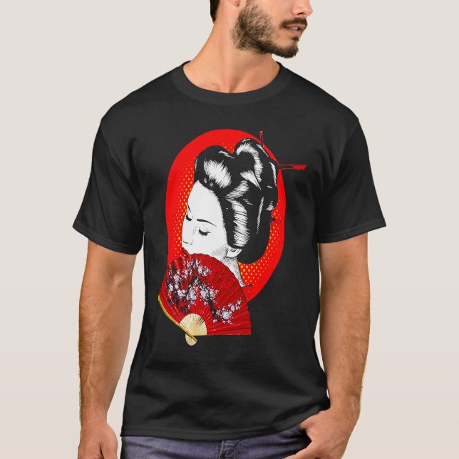 Camiseta Geisha Japan Japanese Woman Girl (Anverso)