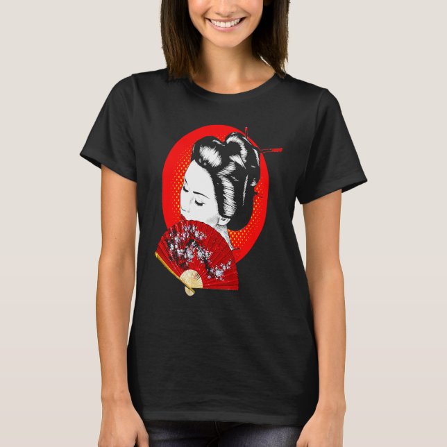 Camiseta Geisha Japan Japanese Woman Girl (Anverso)