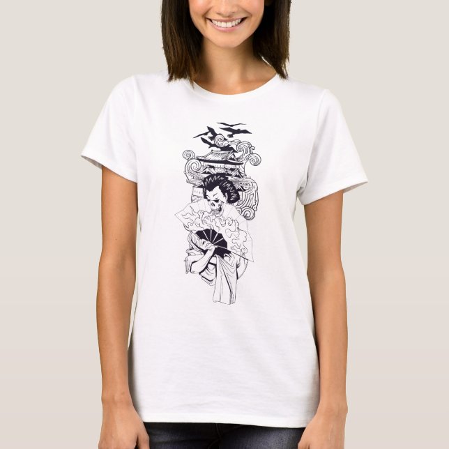 Camiseta Geisha Japanese Art (Anverso)