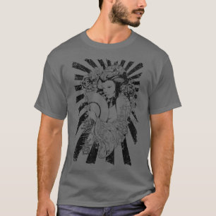 Camiseta Geisha Japón Chica Tokio Retro de arte kanji japon