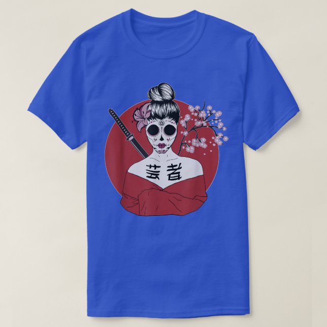 Camiseta Geisha Japón moderno (Diseño del anverso)