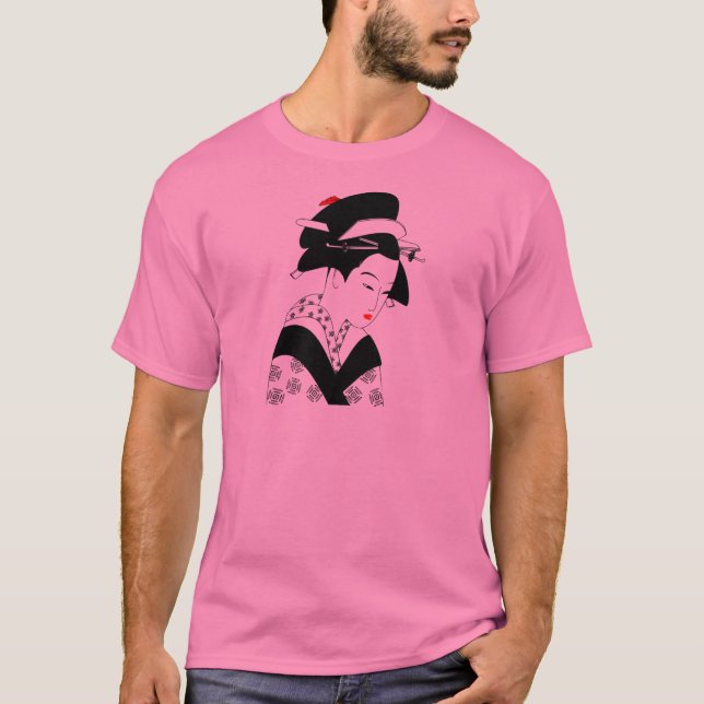 Camiseta Geisha japonés (Anverso)
