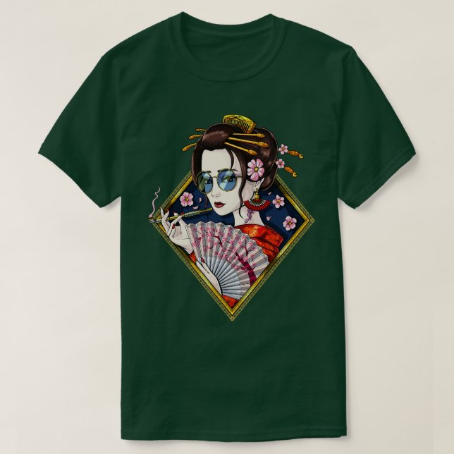 Camiseta Geisha japonesa (Diseño del anverso)