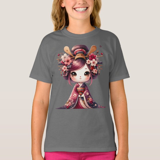 Camiseta Geisha japonesa banal (Anverso)