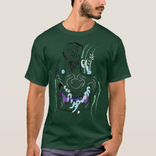 Camiseta Geisha japonesa y ropa de calle con máscaras de sa