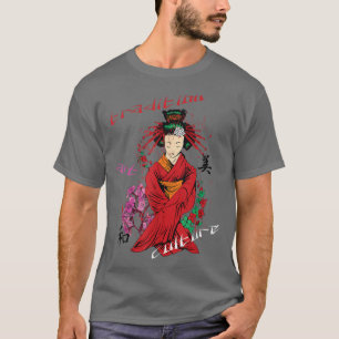 Camiseta Geisha Kawaii Chica Kimono Samurai T-Shirt