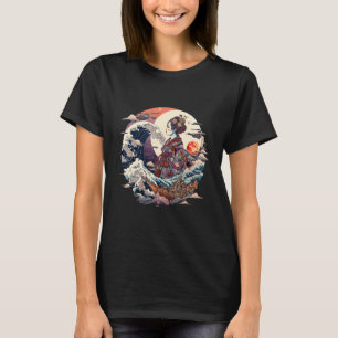 Camiseta Geisha, la gran ola del arte tradicional japonés
