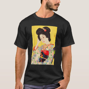 Camiseta Geisha Maiko Kimono arte japonés pintura Ka