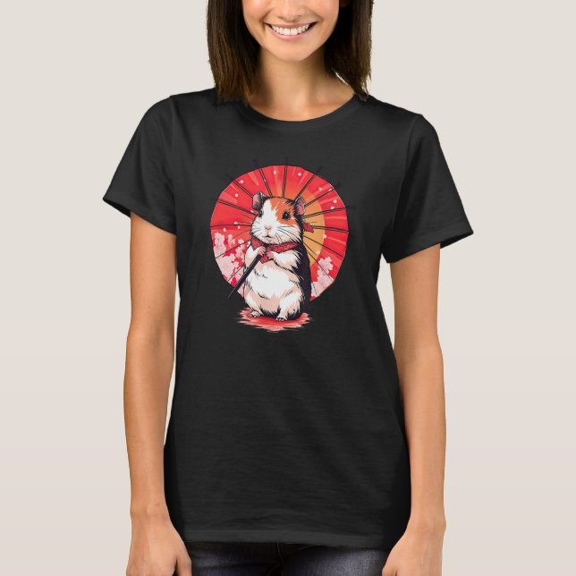 Camiseta Geisha Mascota gracioso Kimono (Anverso)