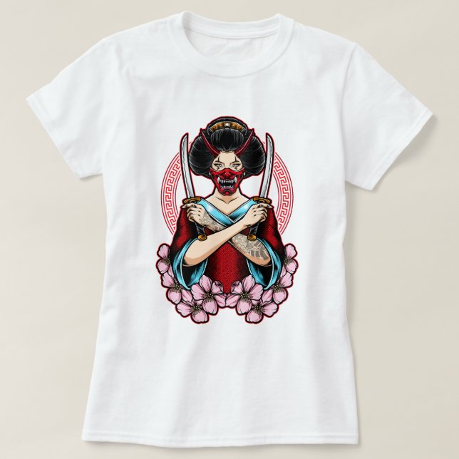 Camiseta Geisha Oni (Diseño del anverso)