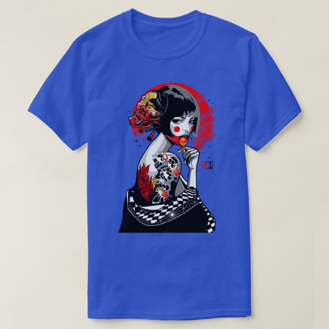 Camiseta Geisha Pop (Diseño del anverso)