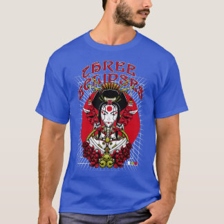 Camiseta Geisha Robot japonesa Outrun Futurismo Streetwear