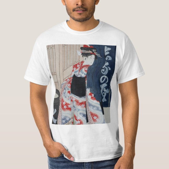 Camiseta Geisha rojo (Anverso)