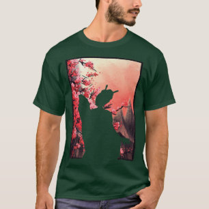 Camiseta Geisha Sakura Cherry Blossom Japonés Kawaii Geish