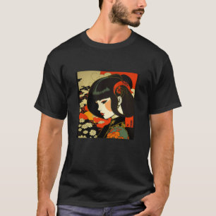 Camiseta Geisha Samurai retro kiminchon japonesa