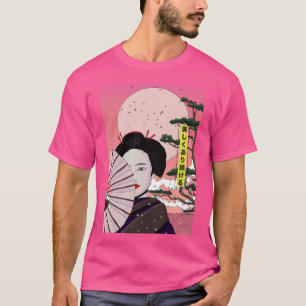 Camiseta Geisha Sé hermosa japonesa estilo manga japonés