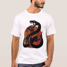 Camiseta Geisha & Serpent - Japanese Art Dark Aesthetic