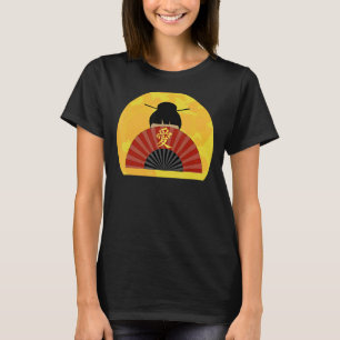 Camiseta Geisha tradicional japonesa vintage