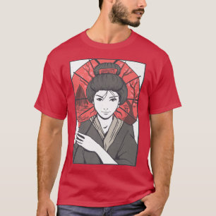 Camiseta Geisha Umbrella Japan Premium