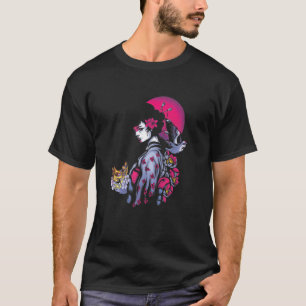 Camiseta Geisha Yandere Harajuku Chicas Oni estéticos