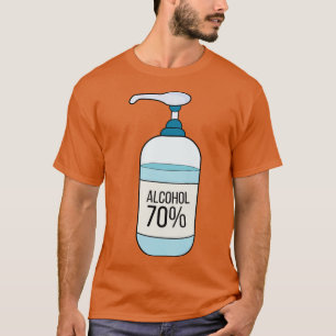 Camiseta Gel Sanitizer de mano con 70 Alcohol