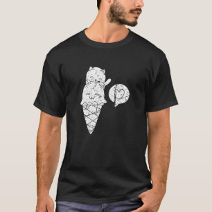 Camiseta Gelato de postre de helado de crema de helado dulc