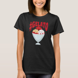 Camiseta Gelato Motif Para Helado