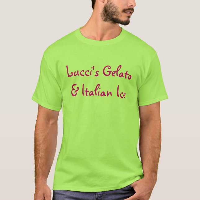 Camiseta Gelato y el hielo italiano de Lucci (Anverso)