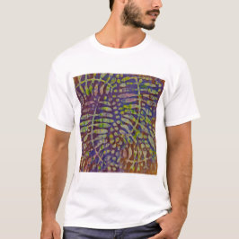 Camiseta Gelli Print Stencil Resumen Arte