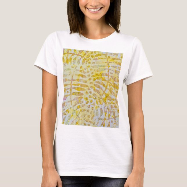 Camiseta Gelli Printed Golden Leaves (Anverso)