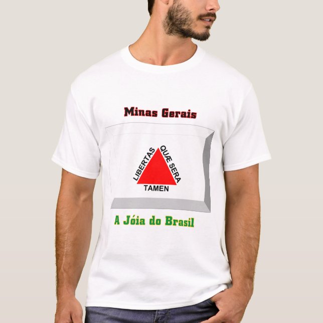 Camiseta Gema de la bandera del Minas Gerais (Anverso)
