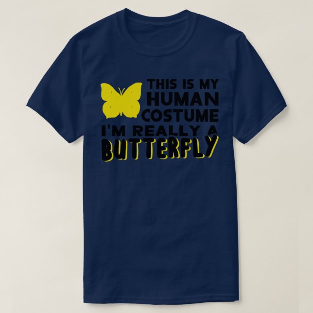 Camiseta gema de mariposa de traje humano (Diseño del anverso)