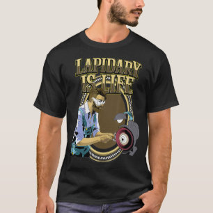 Camiseta Gema De Piedra Lapidaria Cortando Lapidarista