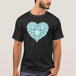Camiseta Gemas del corazón de Aquamarine