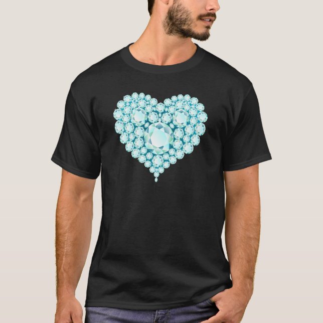 Camiseta Gemas del corazón de Aquamarine (Anverso)