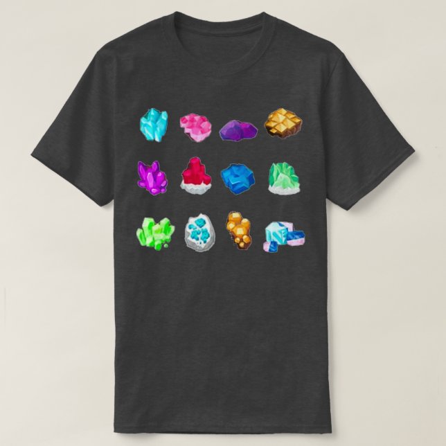 Camiseta Gemas minerales y cristales coleccionan geología (Diseño del anverso)