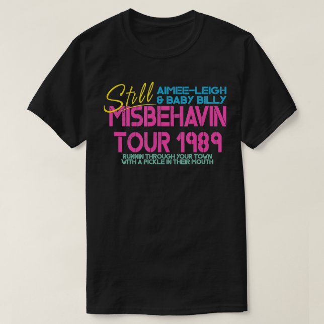 Camiseta Gemas rectas Misbehavin Tour Día de la Madre fa (Diseño del anverso)