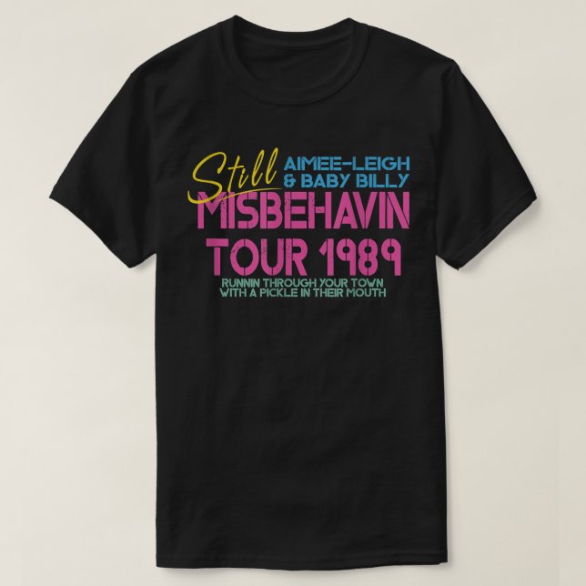 Camiseta Gemas rectas Misbehavin Tour Día de la Madre fa (Diseño del anverso)