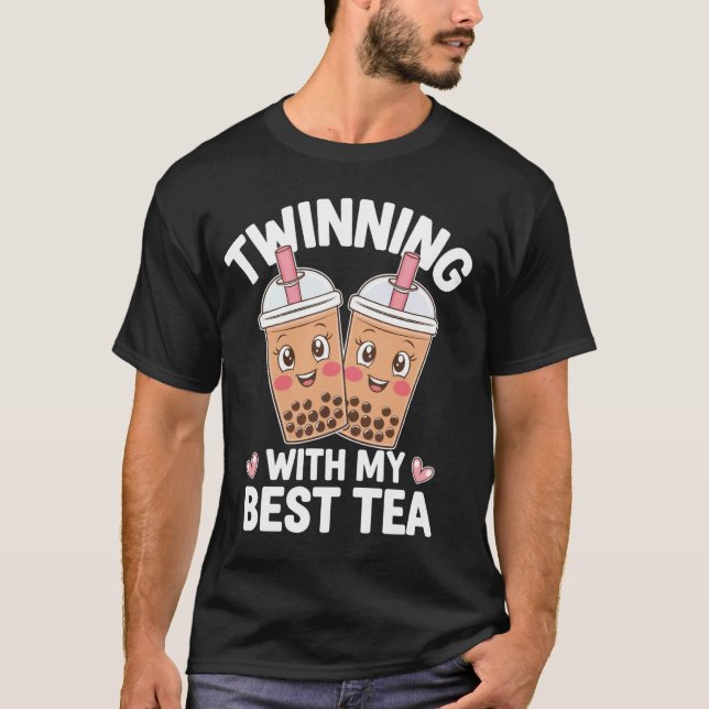 Camiseta Gemelación Con Mi Mejor Té (Anverso)
