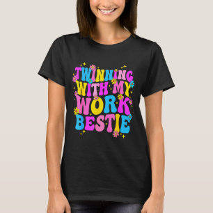 Camiseta Gemelo Con Mi Trabajo Ie Srit Semana Amigo Gemelo
