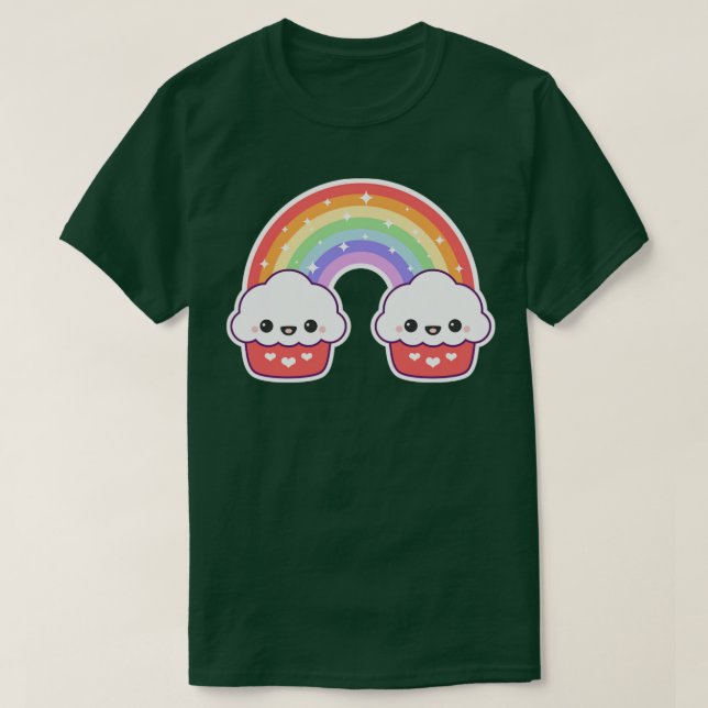 Camiseta Gemelos arcoiris (Diseño del anverso)