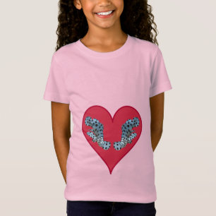 Camiseta Gemelos de Grouper en un Corazón Rojo - Ilustració