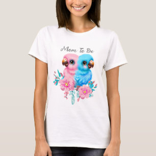 Camiseta Gemelos de loro para bebés