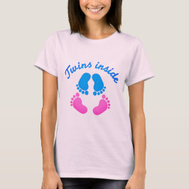 Camiseta Gemelos Dentro Del Niño Y El Chica