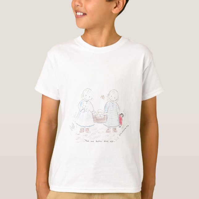 Camiseta Gemelos en una comida campestre (Anverso)