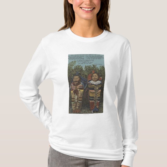 Camiseta Gemelos indios en Papooses y "apenas Crying� " (Anverso)