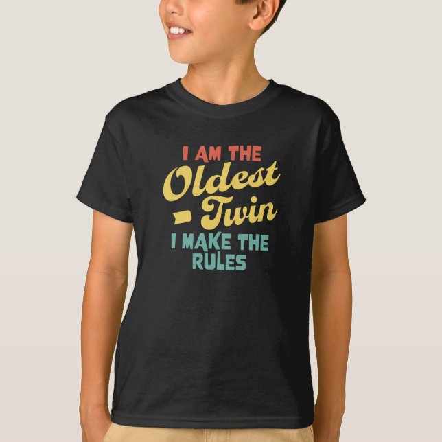 Camiseta Gemelos mayores - Gemelos divertidos que coinciden (Anverso)