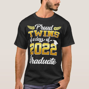 Camiseta Gemelos orgullosos de una clase de 2022 Graduado S