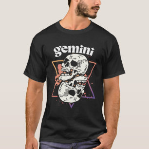 Camiseta Gemini Brujería Rótulos Zodiac Constelación de crá